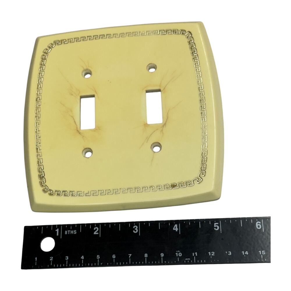 Edmar Creation Vintage Greek Key Wall Plates Lot 9pc Switch Outlet Covers - Picture 5 of 6